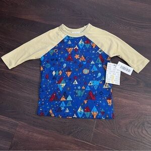 Lularoe Sloan Kids shirt 3/4 length sleeves top NWT toddler size 2